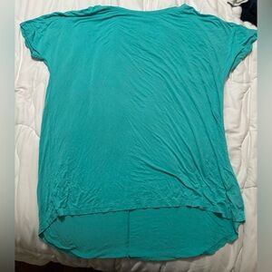 Teal women’s soft shirt like over the shoulders shirts